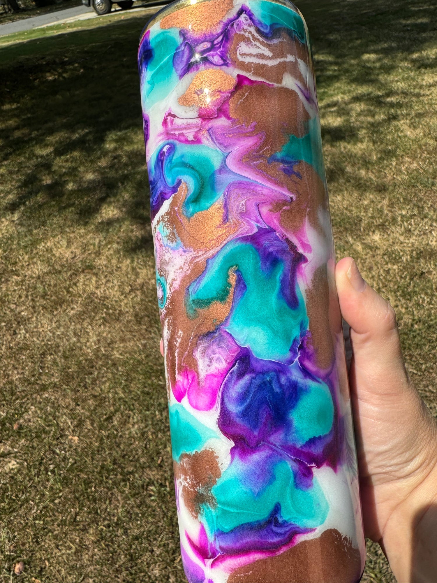 Live Alcohol Ink Tumblers