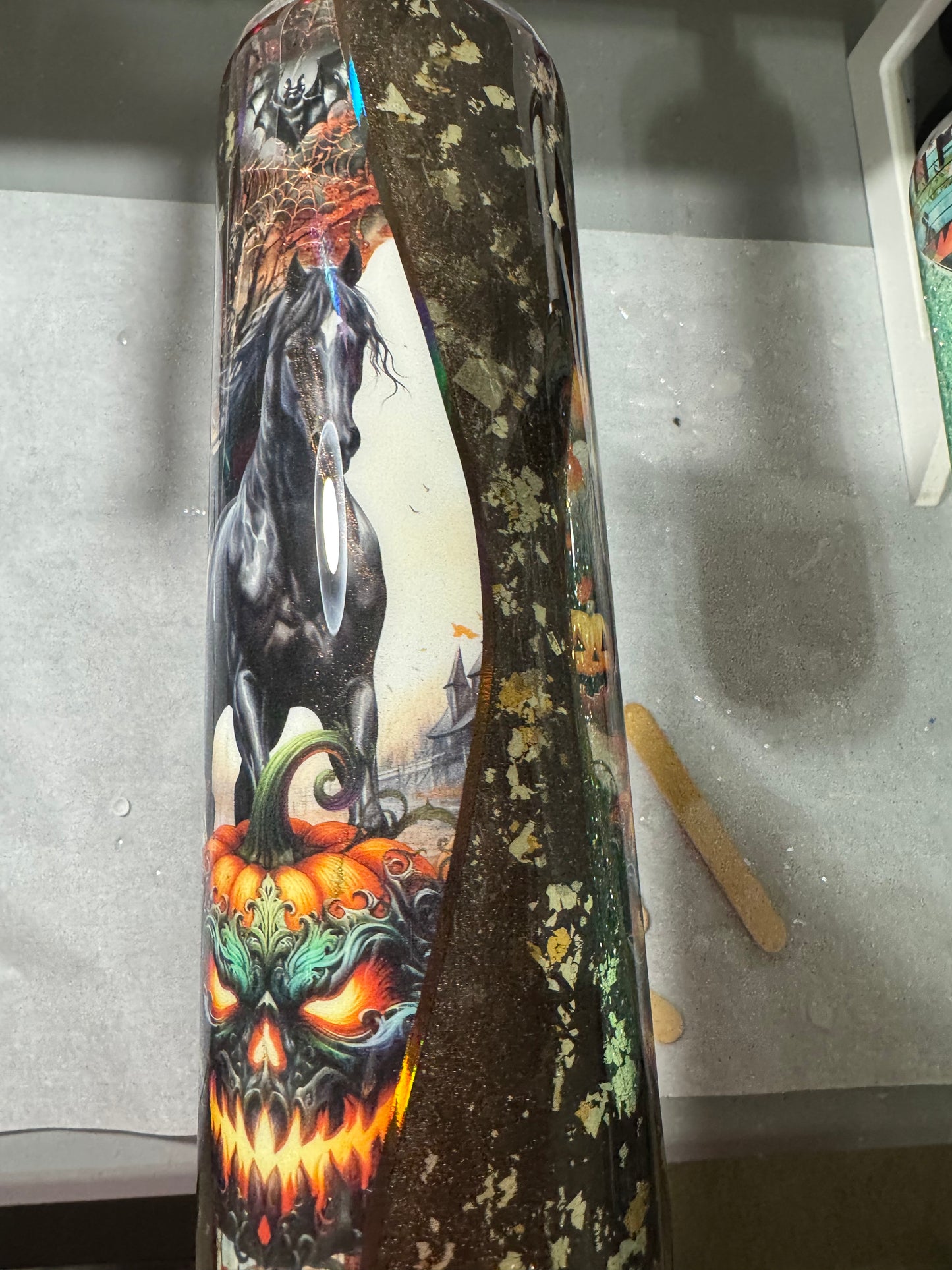 30 oz Halloween Horses!